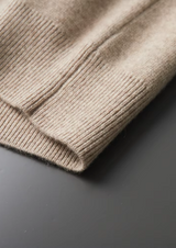 Ekstra İnce Merino Yünlü Fermuarlı Polo Hırka