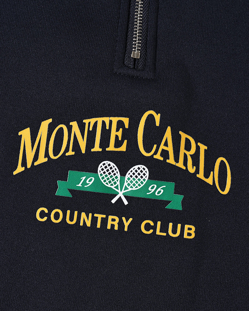 MONTE CARLO Vintage Çeyrek Fermuarlı Kazak